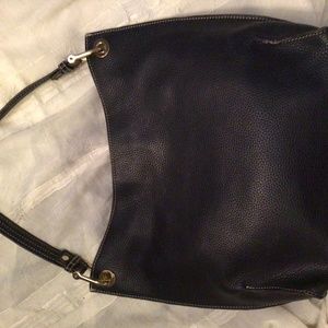Boden navy bag leather